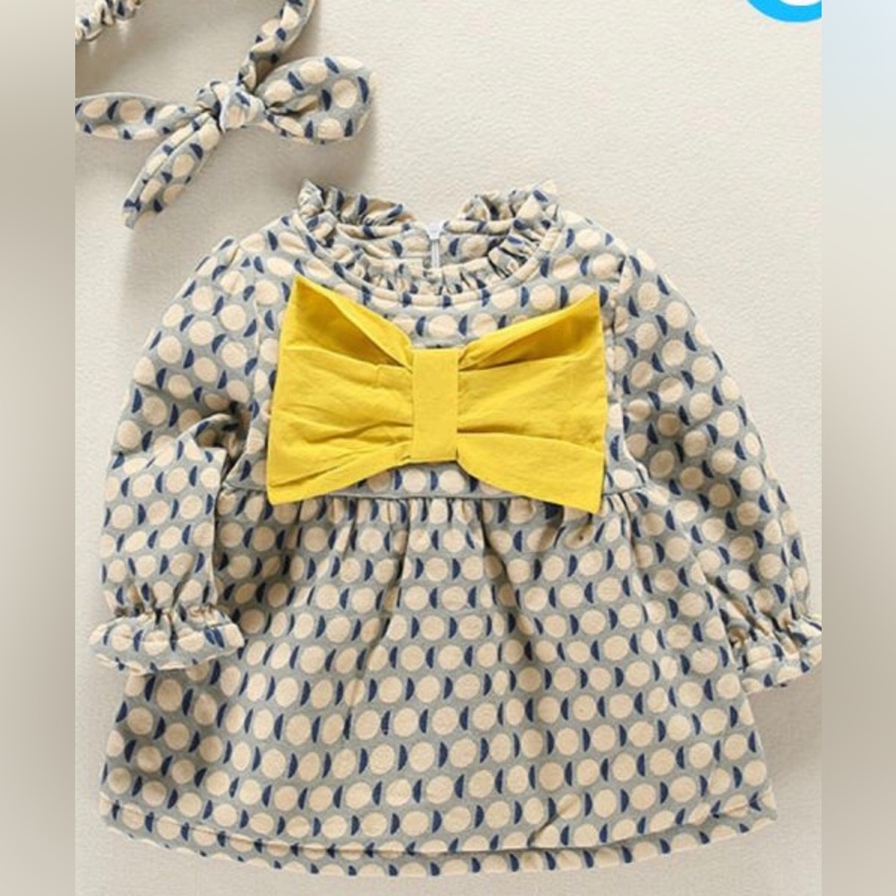 NWT Polka Dot Dress and Headband Set